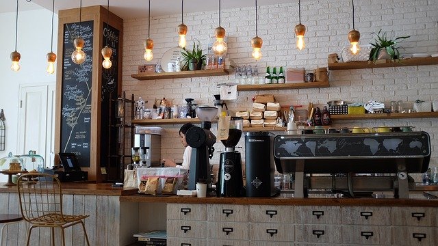 modern coffee shop