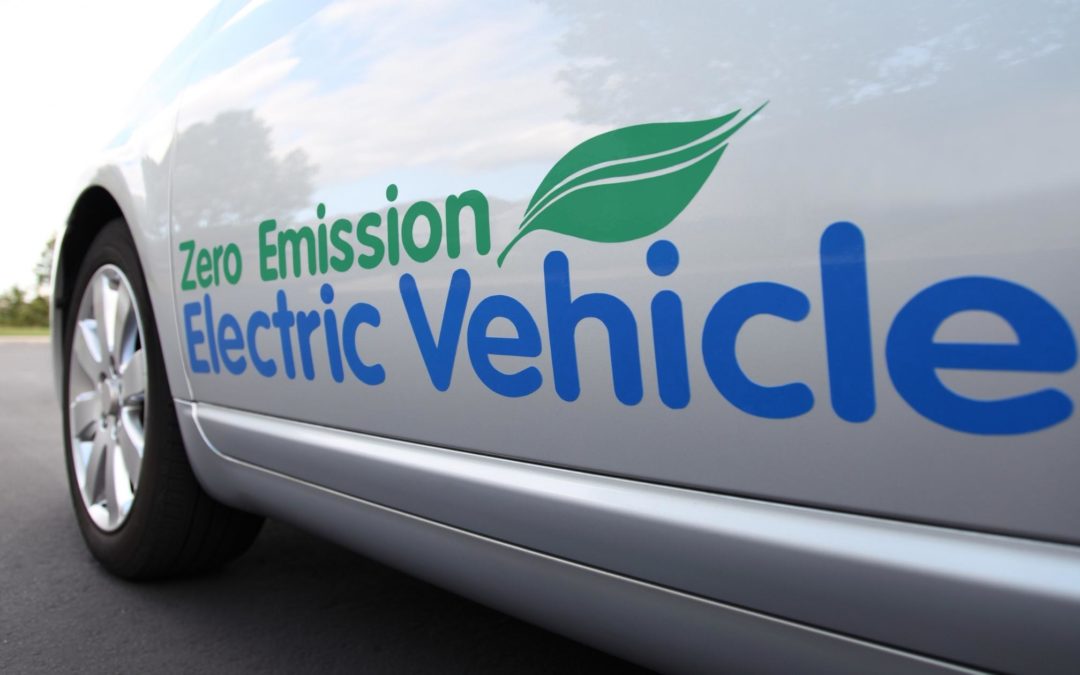 Close Up of The Side Of an Electric Vehicle