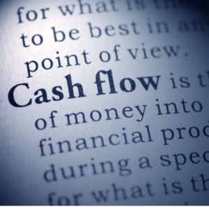 the wordss cash flow in the dictionary shown on the page